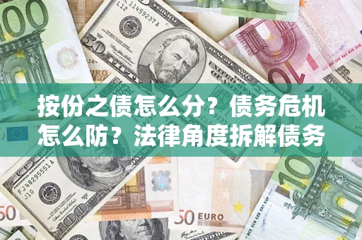 济南按份之债怎么分？债务危机怎么防？法律角度拆解债务分配与风险自保指南