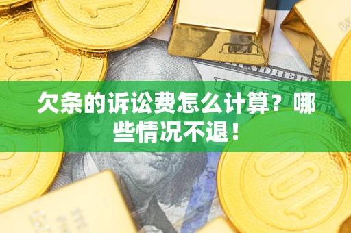 济南欠条的诉讼费怎么计算？哪些情况不退！