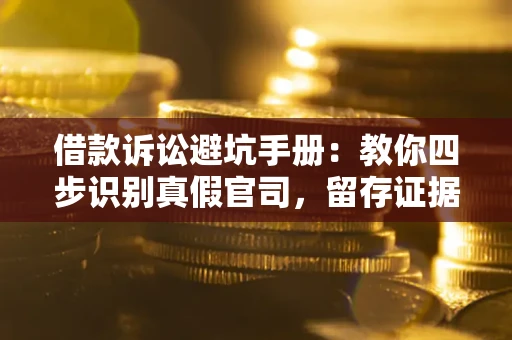 济南借款诉讼避坑手册：教你四步识别真假官司，留存证据不踩雷