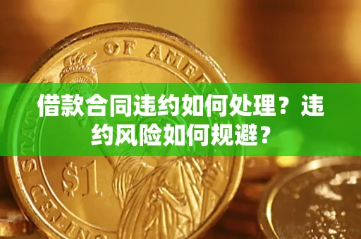 济南借款合同违约如何处理？违约风险如何规避？