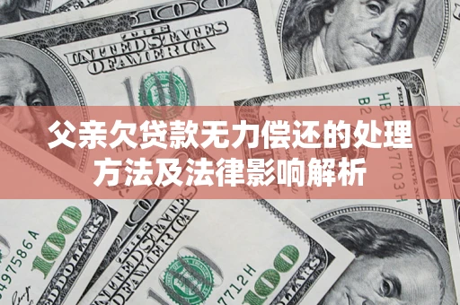 济南父亲欠贷款无力偿还的处理方法及法律影响解析