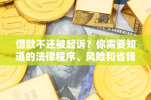 济南借款不还被起诉？你需要知道的法律程序、风险和省钱技巧